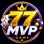 77MVP Game logo with gold 77 and MVP gaming design